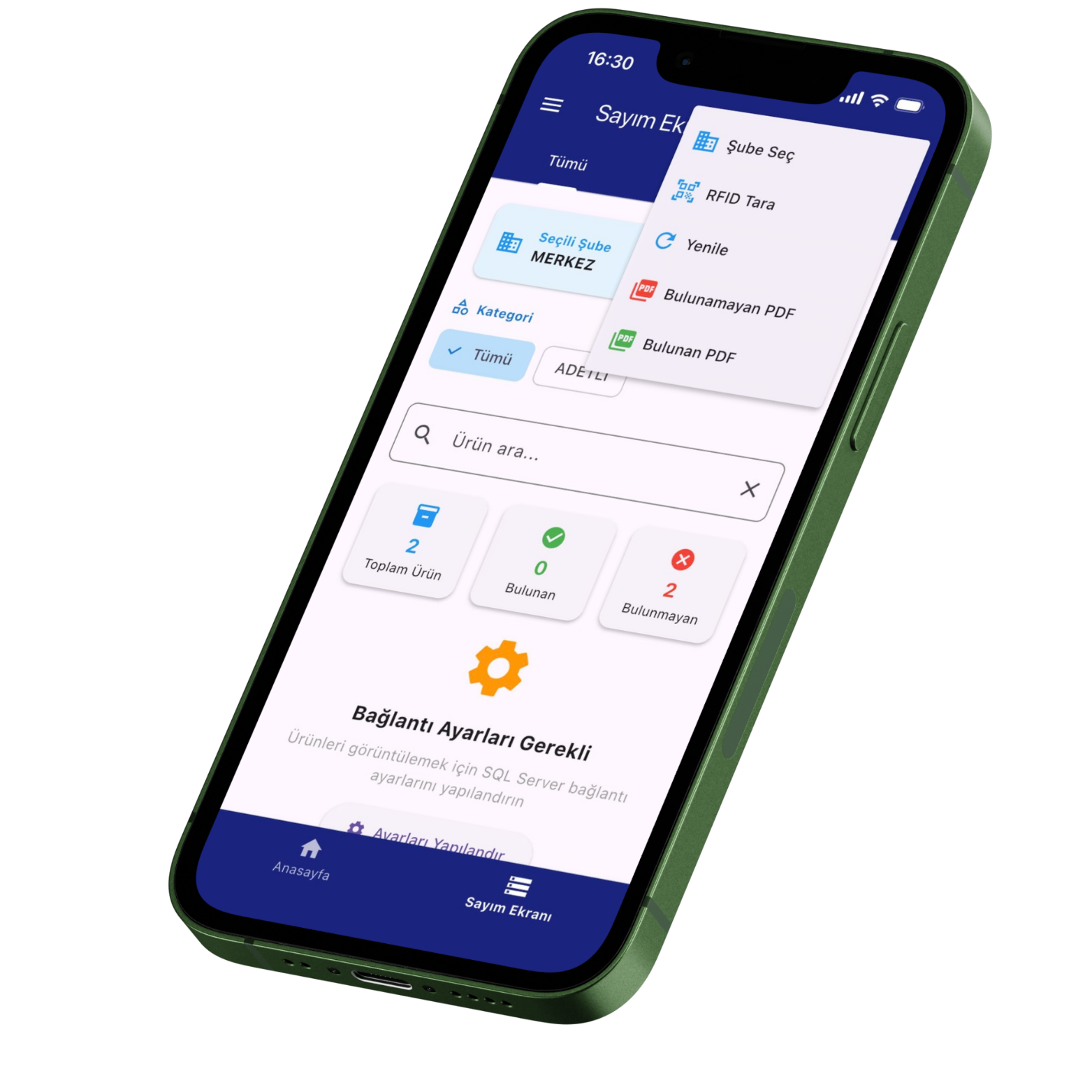 AIFA Yeni RFID ekran görüntüsü